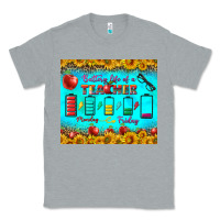 Heather Grey Battery Life Of A Teacher Tumbler Classic Tee - BundleAndBundleShop