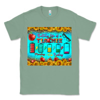 Sage Battery Life Of A Teacher Tumbler Classic Tee - BundleAndBundleShop
