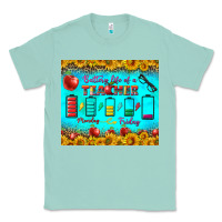 Seafoam Battery Life Of A Teacher Tumbler Classic Tee - BundleAndBundleShop