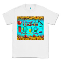 White Battery Life Of A Teacher Tumbler Classic Tee - BundleAndBundleShop