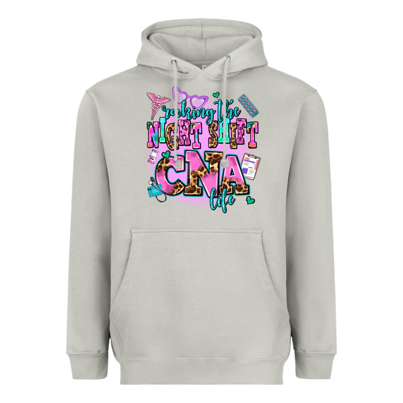 Rocking The Night Shift Cna Life Heavyweight Hoodie by AdoDesignShop | Teevron