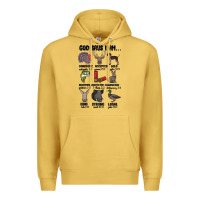 Antique Gold god says i am hunting Premium Hoodie - MaliasSmallBusiness