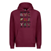 Burgundy god says i am hunting Premium Hoodie - MaliasSmallBusiness