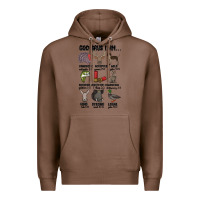 Chestnut god says i am hunting Premium Hoodie - MaliasSmallBusiness