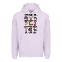Lilac god says i am hunting Premium Hoodie - MaliasSmallBusiness