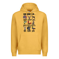 Mustard god says i am hunting Premium Hoodie - MaliasSmallBusiness