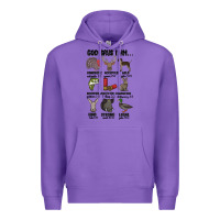 Purple god says i am hunting Premium Hoodie - MaliasSmallBusiness