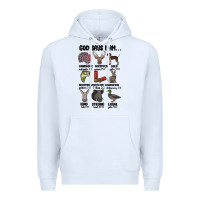 White god says i am hunting Premium Hoodie - MaliasSmallBusiness