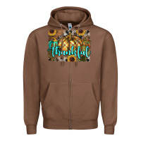 Chestnut thankful pumpkin Zipper Hoodie - RanaPortraitStore