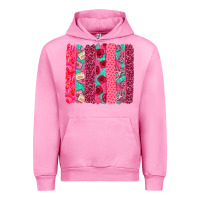 Fuchsia Pink valentines day brushstroke Urban Hoodie - NancyCooperArtShop