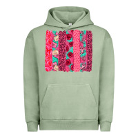 Pigment Oil Green valentines day brushstroke Urban Hoodie - NancyCooperArtShop