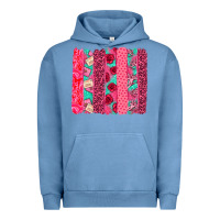 Pigment Pebble Blue valentines day brushstroke Urban Hoodie - NancyCooperArtShop