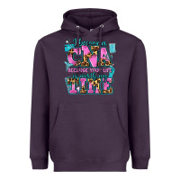 Plum i became a cna because your life is worth my time Heavyweight Hoodie - AdoDesignShop
