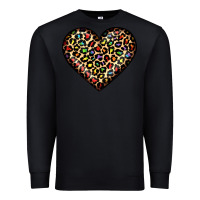 Black pride leopard heart Premium Sweatshirt - JahusDesignShop