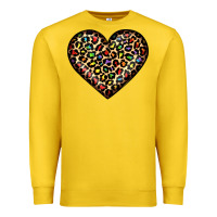 Lemon pride leopard heart Premium Sweatshirt - JahusDesignShop