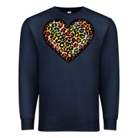 Navy pride leopard heart Premium Sweatshirt - JahusDesignShop