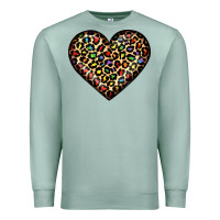 Seafoam pride leopard heart Premium Sweatshirt - JahusDesignShop