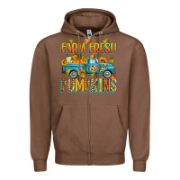 Chestnut farm fresh pumpkins Zipper Hoodie - Zillion Design Studio