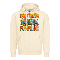 Sandshell farm fresh pumpkins Zipper Hoodie - Zillion Design Studio