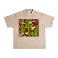 French Oak aztec cowhide cactus background Urban Heavy Tee - Artiststas