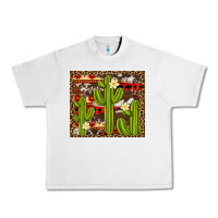 Lunar Rock aztec cowhide cactus background Urban Heavy Tee - Artiststas