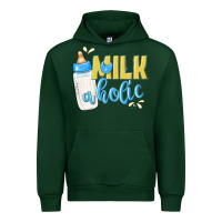 Forest Green milkaholic boys Urban Hoodie - NancyCooperArtShop