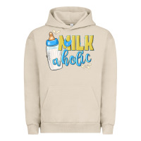 Pigment French Oak milkaholic boys Urban Hoodie - NancyCooperArtShop