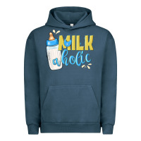Pigment Midnight Navy milkaholic boys Urban Hoodie - NancyCooperArtShop