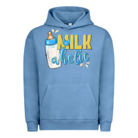 Pigment Pebble Blue milkaholic boys Urban Hoodie - NancyCooperArtShop