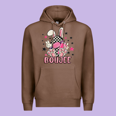 Boujee Checkered Easter Bunny Egg Trending Premium Hoodie Designed By Maliassmallbusiness