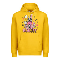 Lemon boujee checkered easter bunny egg trending Premium Hoodie - MaliasSmallBusiness
