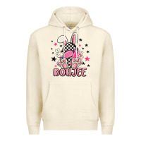 Sandshell boujee checkered easter bunny egg trending Premium Hoodie - MaliasSmallBusiness