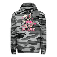 Slate Camo boujee checkered easter bunny egg trending Premium Hoodie - MaliasSmallBusiness