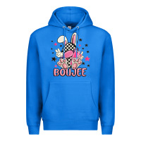 True Royal boujee checkered easter bunny egg trending Premium Hoodie - MaliasSmallBusiness