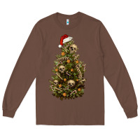 Chestnut Skeleton merry christmas tree Long Sleeve Tee - RanaPortraitStore