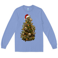 Colony Blue Skeleton merry christmas tree Long Sleeve Tee - RanaPortraitStore