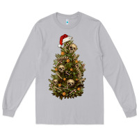 Moon Dust Skeleton merry christmas tree Long Sleeve Tee - RanaPortraitStore