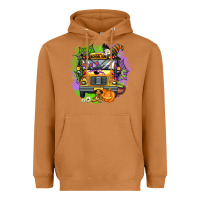 Meerkat halloween school bus Heavyweight Hoodie - AdoDesignShop