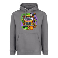 Storm halloween school bus Heavyweight Hoodie - AdoDesignShop