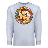 Heather Grey Christmas chick Premium Sweatshirt - Artiststas
