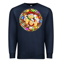 Navy Christmas chick Premium Sweatshirt - Artiststas