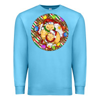Ocean Blue Christmas chick Premium Sweatshirt - Artiststas