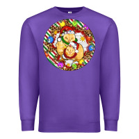 Purple Christmas chick Premium Sweatshirt - Artiststas