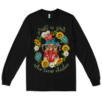 Black just a girl who loves chicken with sunflowers and gemstone Long Sleeve Tee - texasbilliewilder