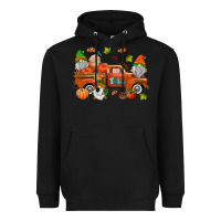 Black fall gnomes truck Heavyweight Hoodie - AdoDesignShop
