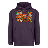 Plum fall gnomes truck Heavyweight Hoodie - AdoDesignShop