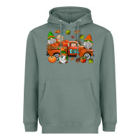 Sage fall gnomes truck Heavyweight Hoodie - AdoDesignShop