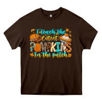 Chocolate Brown i teach the cutest pumpkins in the patch Heavy Core Tee - CowhideDigitalArt