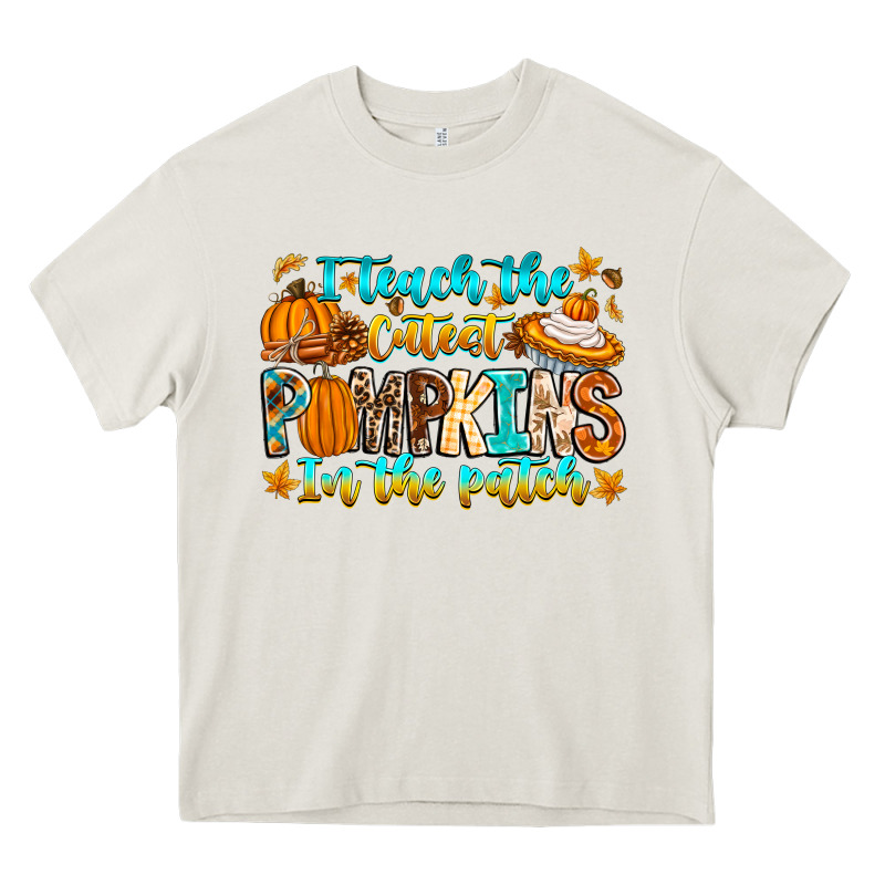 I Teach The Cutest Pumpkins In The Patch Heavy Core Tee by CowhideDigitalArt | Teevron
