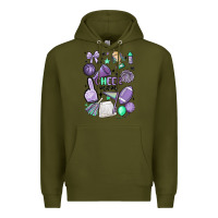 Army Green cheer mom Premium Hoodie - MaliasSmallBusiness